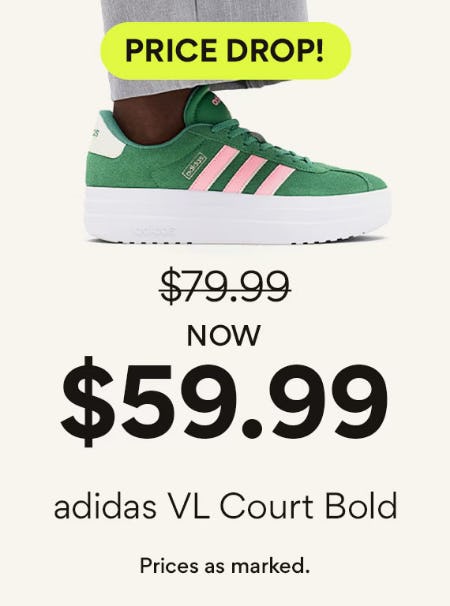 Now $59.99 adidas VL Court Bold