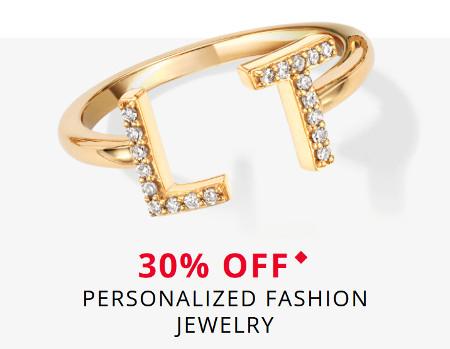 30% off Personalized Fashion Jewelry