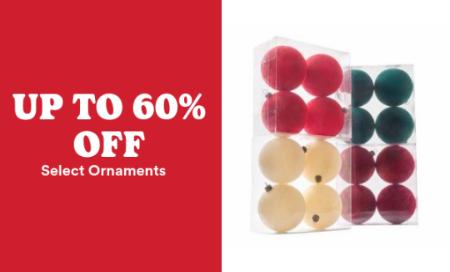 Up to 60% Off Select Ornaments