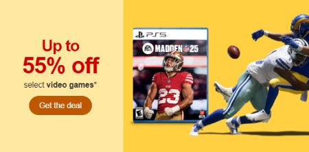 Up to 55% Off Select Video Games