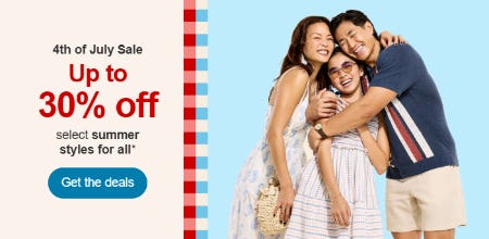 4th of July Sale: Up to 40% Off