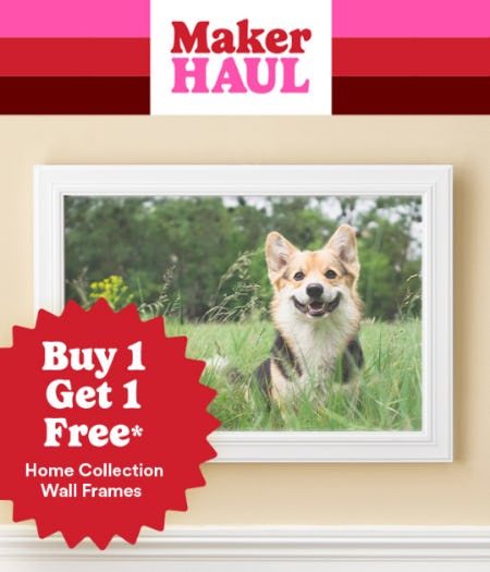 Buy 1, Get 1 Free Home Collection Wall Frames