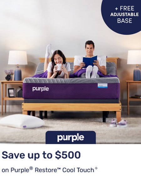 Save Up to $500 on Purple Restore Cool Touch
