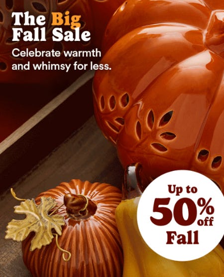 The Big Fall Sale