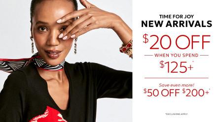 $20 off When You Spend $125 or More