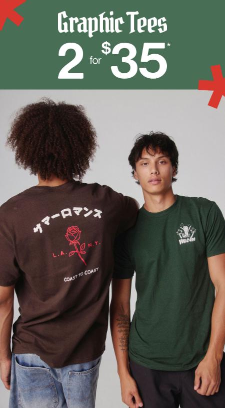 Graphic Tees 2 For $35