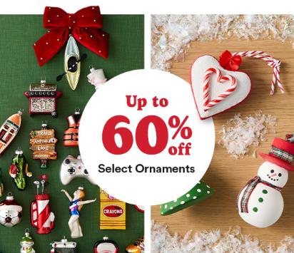 Up to 60% Off Select Ornaments