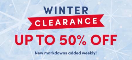 Winter Clearance Up to 50% Off