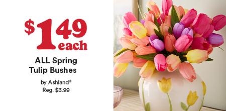 $1.49 Each All Spring Tulip Bushes