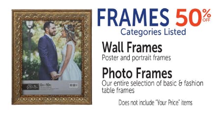 Frames 50% Off