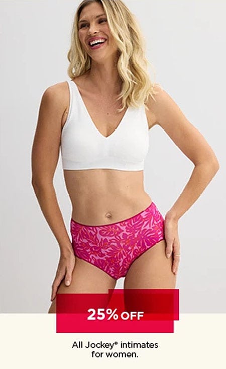 25% Off All Jockey Intimates For Women