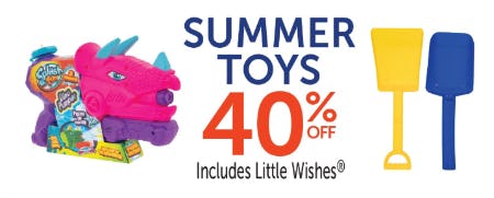 40% Off Summer Toys