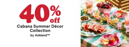 40% Off Cabana Summer Decor Collection