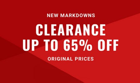 Clearance Up to 65% off Original Prices