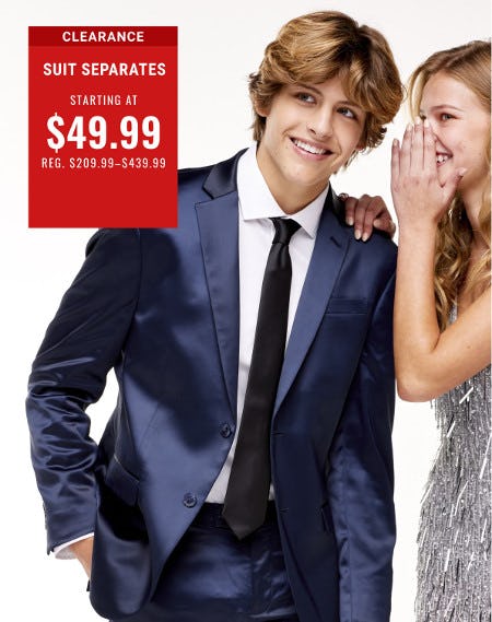 Clearance Suit Separates Starting at $49.99