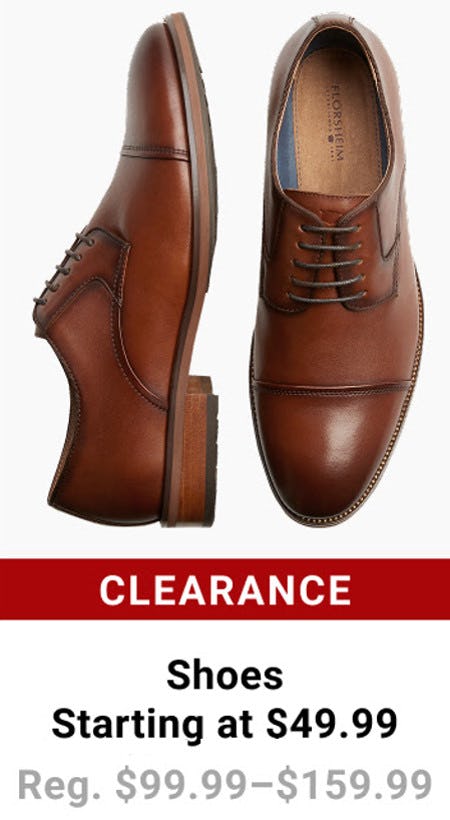Clearance Shoes Starting at $49.99