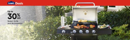 Up to 30% Off Select Grills and Accessories