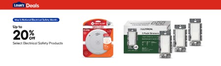 Up to 20% Off Select Electrical Safety Products