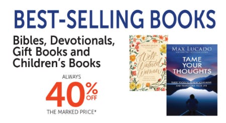 40% Off Best-Selling Books