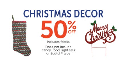 50% Off Christmas Decor