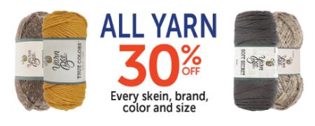 30% Off All Yarn