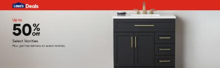 Up to 50% Off Select Vanities