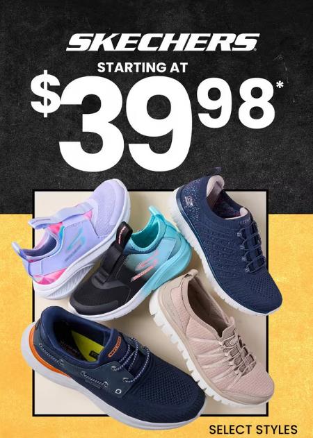 Skechers Starting at $39.98