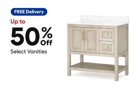 Up to 50% Off Select Vanities