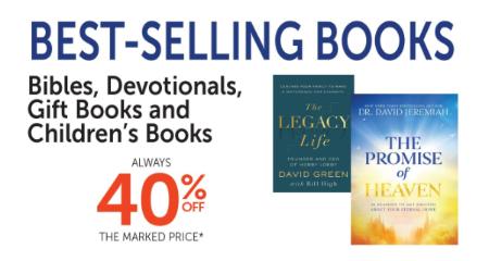 40% Off Best-Selling Books