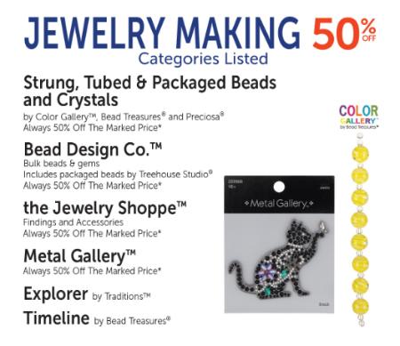 50% Off Jewelry Making
