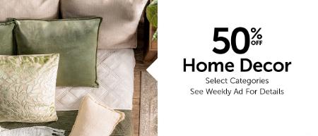 50% Off Home Decor