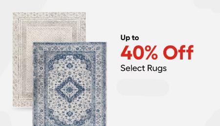Up to 40% Off Select Rugs
