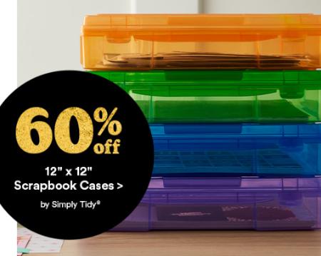 60% Off 12'' x 12'' Scrapbook Cases by Simply Tidy