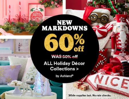 60% Off All Holiday Décor Collections
