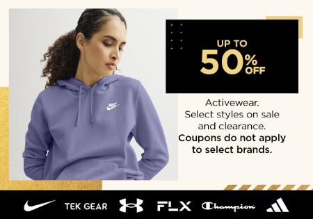 Up to 50% Off Activewear
