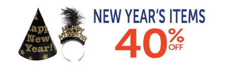 40% Off New Year's Items