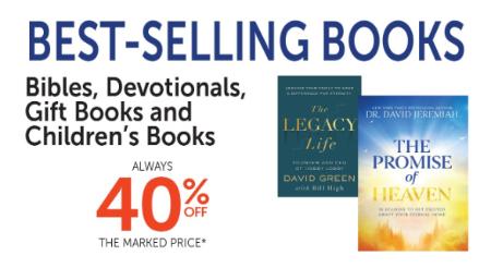 40% Off Best-Selling Books