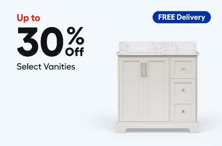 Up to 30% Off Select Vanities