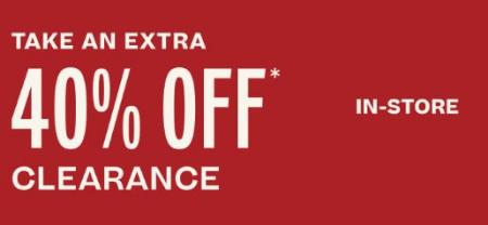 Extra 40% Off Clearance