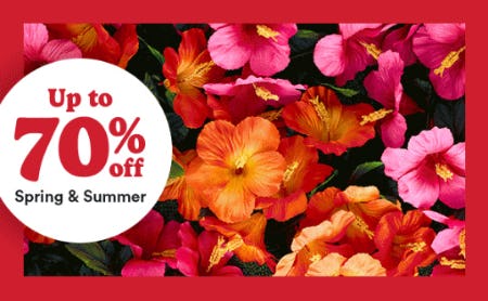 Up to 70% Off Spring & Summer