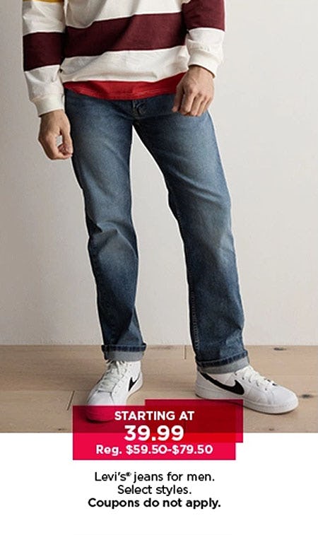 Starting at $39.99 Levi's Jeans For Men
