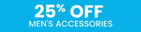 25% Off Men's Accessories