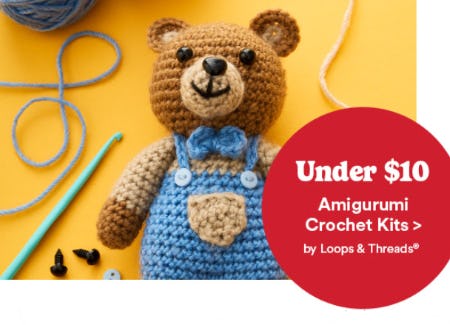 Under $10 Amigurumi Crochet Kits by Loops & Threads