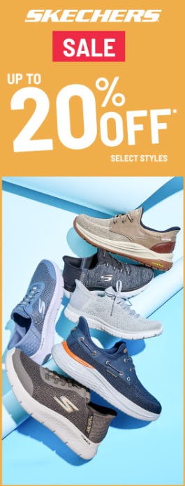 Up to 20% Off Select Skechers Styles