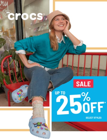 Up to 25% Off Select Crocs Styles