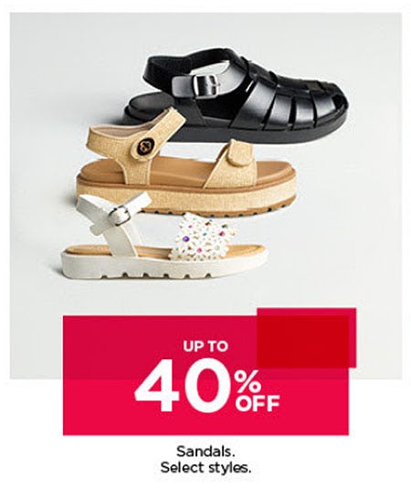 Up to 40% Off Sandals