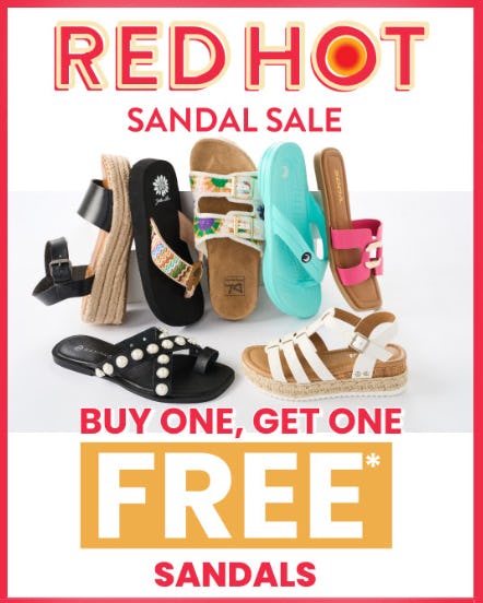 Red Hot Sandal Sale