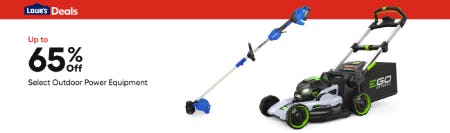 Up to 65% Off Select Outdoor Power Equipment