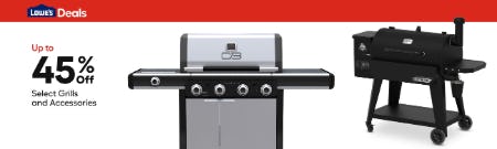 Up to 45% Off Select Grills and Accessories