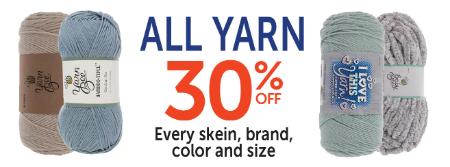 30% Off All Yarn